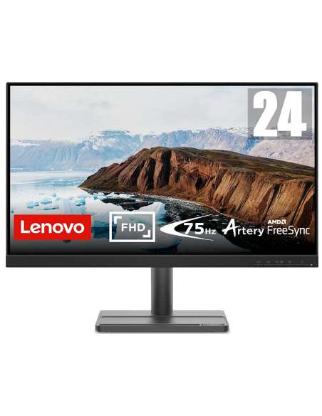 Lenovo L24e-30 - Écran 23.8'' FHD - 75 Hz - 4 ms - HDMI - Freesync - Support pour Téléphone - 195348151818 - Stockizi
