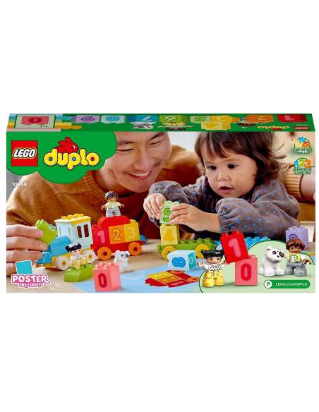 LEGO - Duplo - 10954 - Le Train des Chiffres - Jouet d’Apprentissage et d'Éveil avec Briques - 5702016911114 - Stockizi