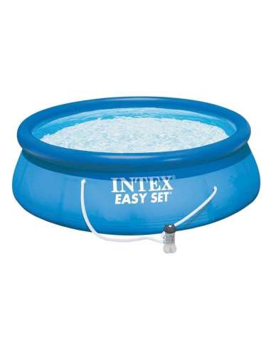 Intex - Kit Piscine gonflable - Ronde - Easy Set - 3.66 x 0.76 m - Épurateur + Cartouche inclus - Bleu - 6941057400143 - Stoc...