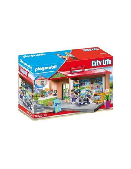 Playmobil - City Life - 70320 - Epicerie Transportable - 4008789703200 - Stockizi
