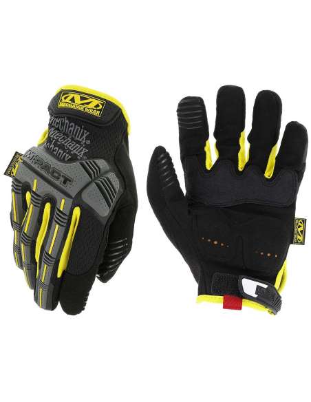 Mechanix Wear - Gants de Travail M-Pact - Gloves - Médium - Noir et Jaune - 0781513642238 - Stockizi