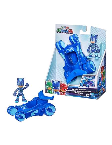 Pyjamasque - Chat Bolide - Vehicule Bleu avec Figurine Yoyo - Jouets Enfants +3 Years - 5010993837236 - Stockizi
