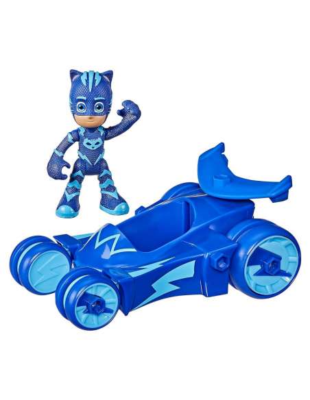 Pyjamasque - Chat Bolide - Vehicule Bleu avec Figurine Yoyo - Jouets Enfants +3 Years - 5010993837236 - Stockizi